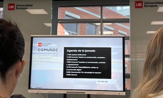 COMUSOC conference agenda screen